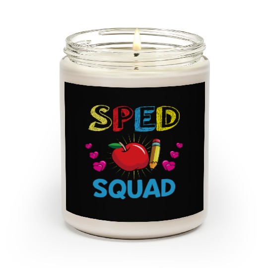 Sped Teacher special education teacher quad Scented Candles