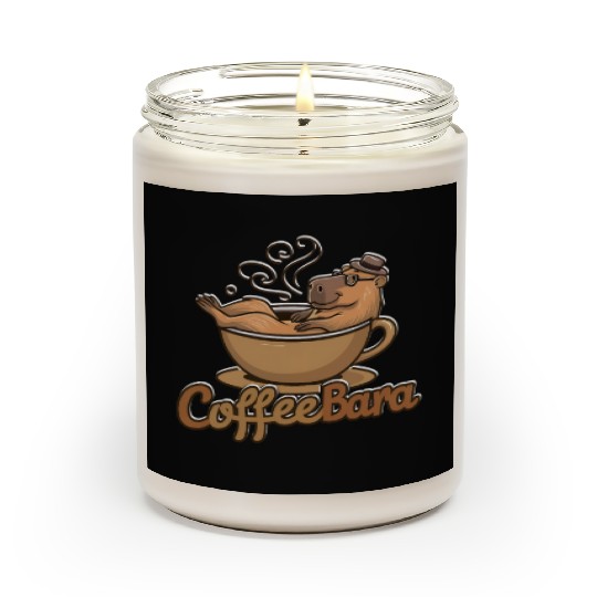 Coffeebara Capybara Coffedrinker Scented Candles