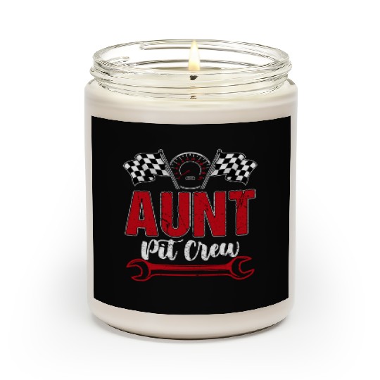 Race Car Birthday Racing Family Aunt Pit Crew Scented Candles