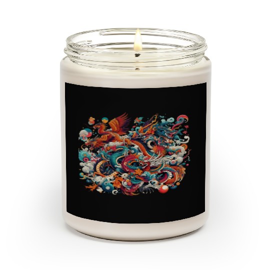 Dragonic Harmony Scented Candles