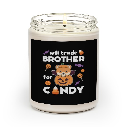 Shiba Inu Halloween Trade Brother For Candy Scented Candles