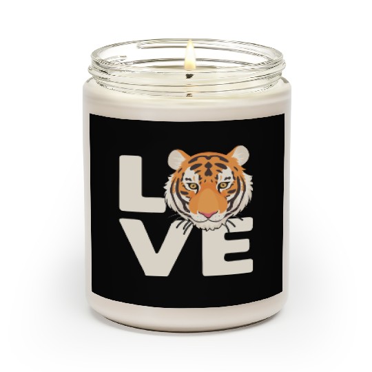 Tiger Love Nature Lover Safari Wildlife Animal Scented Candles