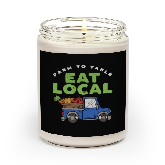 Farmers Market I Eat Local I Organic Food Scented Candles