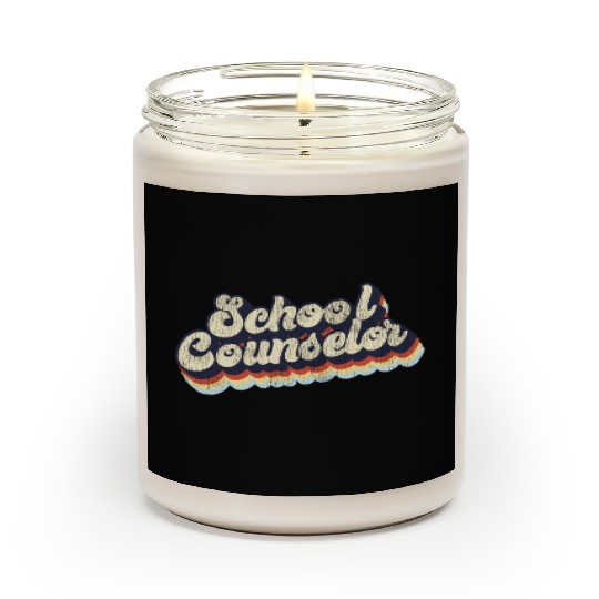 School Counselor Retro Vintage Scented Candles