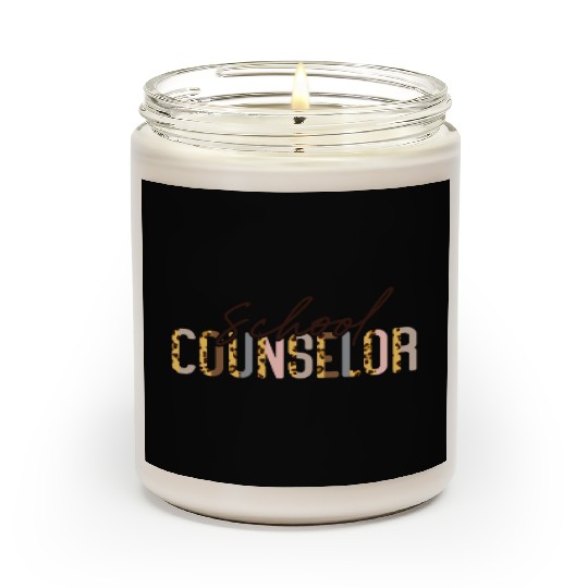 School Counselor Leopard Cheetah Scented Candles