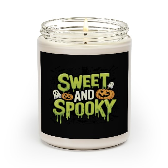 Sweet and Spooky - Sweet Halloween Saying Scented Candles