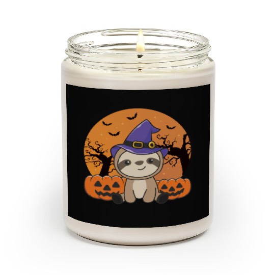 Fault Witch Pumpkin Sloths Happy Halloween Scented Candles