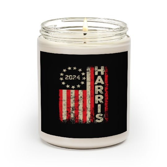 Kamala Harris 2024 For President Campaign US Flag Scented Candles