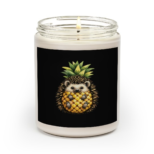 Spiky Pineapple Fruit Lover Funny Design Scented Candles
