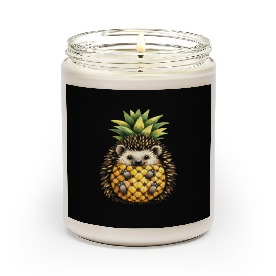 Spiky Pineapple Fruit Lover Funny Design Scented Candles