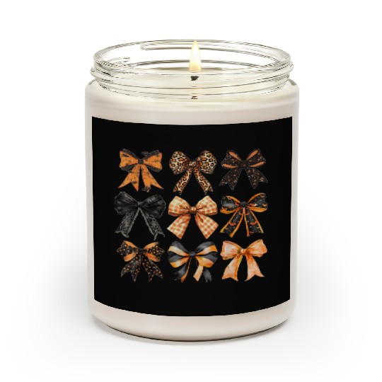 Coquette Halloween Bow Girly Spooky Season Hallowe Scented Candles