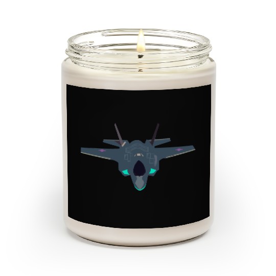 Stealthy F-35 Fighter Jet Design Scented Candles