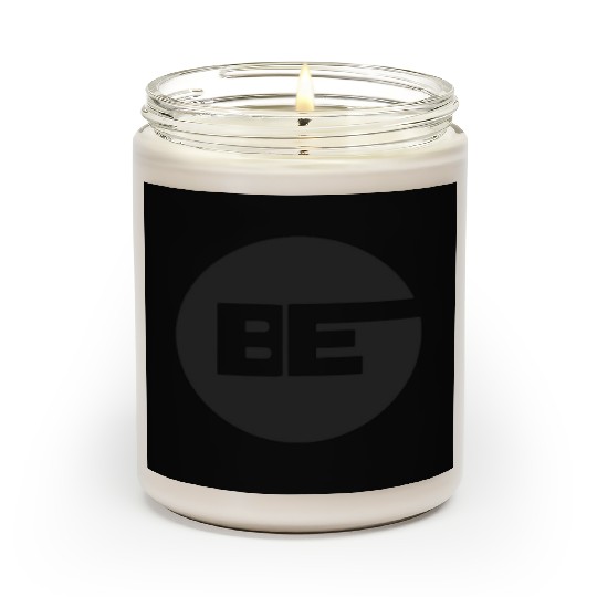 BE _ logo with your name or your channel name Scented Candles