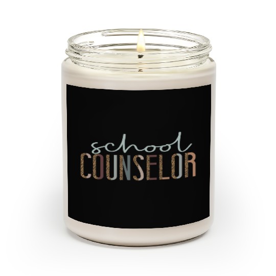School Counselor Leopard Cheetah Scented Candles