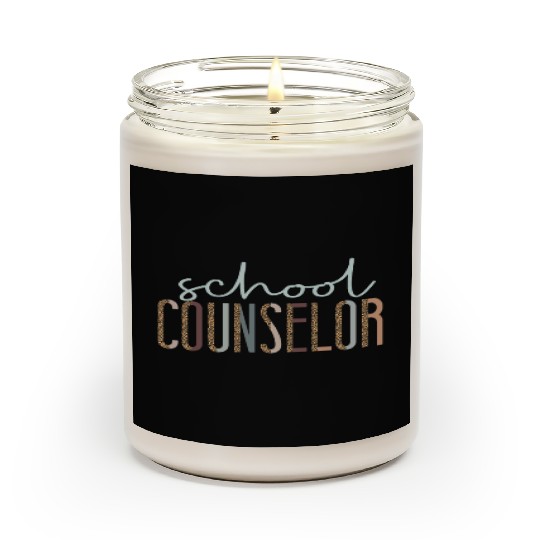 School Counselor Leopard Cheetah Scented Candles