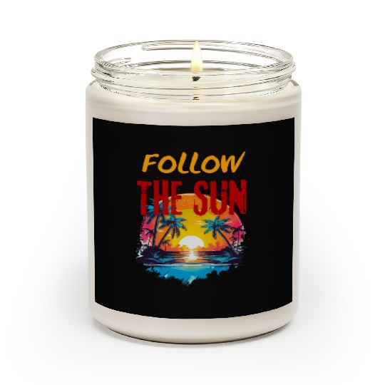 Holiday Scented Candles, Follow the sun, sea, ocean, beach
