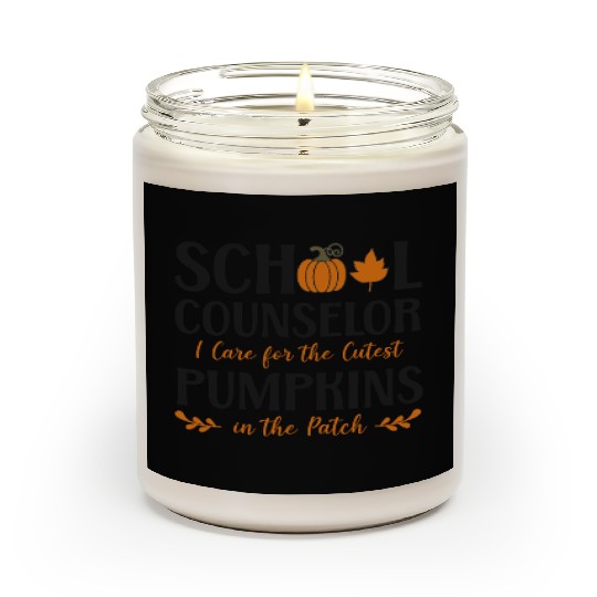 School Counselor Pumpkin Fall Scented Candles