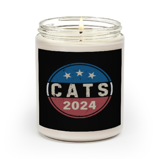 Cats For President Funny Political 2024 Election Scented Candles