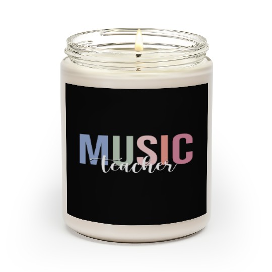 Music Teacher School Musician Scented Candles