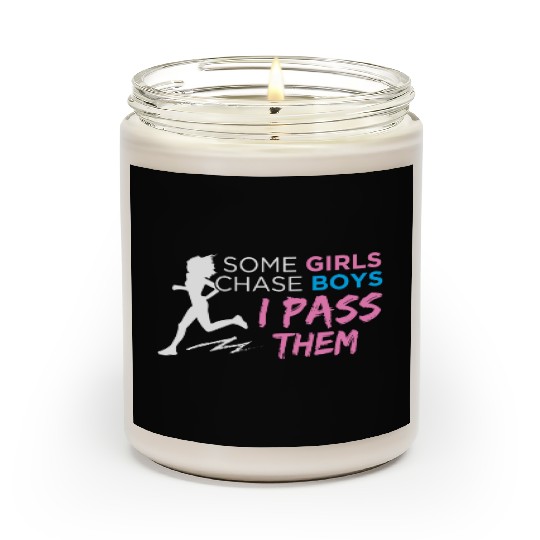 Cross Country Track Marathon Runner Girls Love Scented Candles