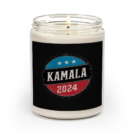 Kamala Harris 2024 Retro Button Election Scented Candles