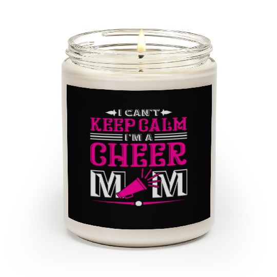 Keep Calm Cheer Mom Cheerleading Mother's Day Scented Candles