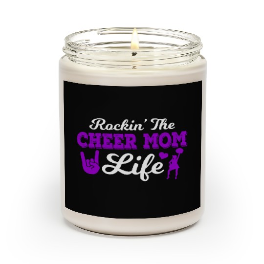 Rockin Cheer Mom Life Cheerleading Mother's Day Scented Candles