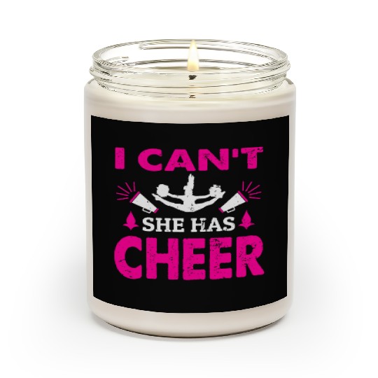 She Has Cheer Mom Cheerleading Mommy Mother's Day Scented Candles