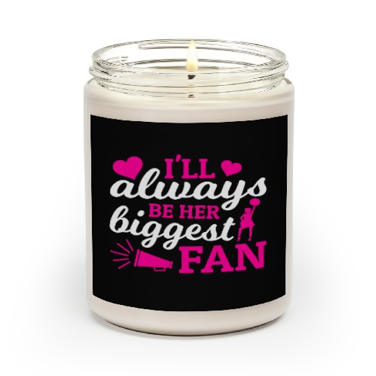Always Her Fan Cheer Mom Cheerleading Mother's Day Scented Candles