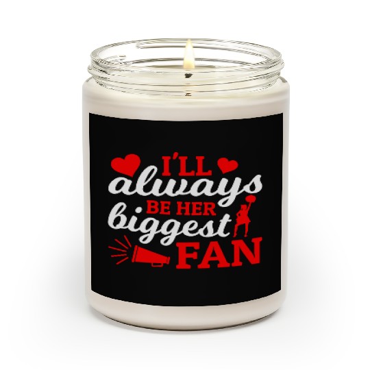 Always Her Fan Cheer Mom Cheerleading Mother's Day Scented Candles