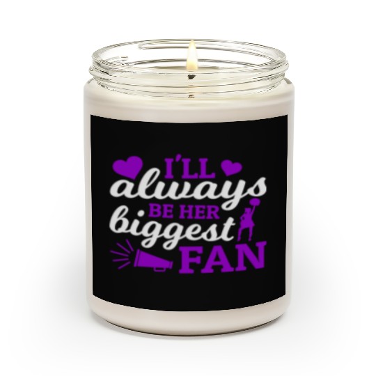 Always Her Fan Cheer Mom Cheerleading Mother's Day Scented Candles