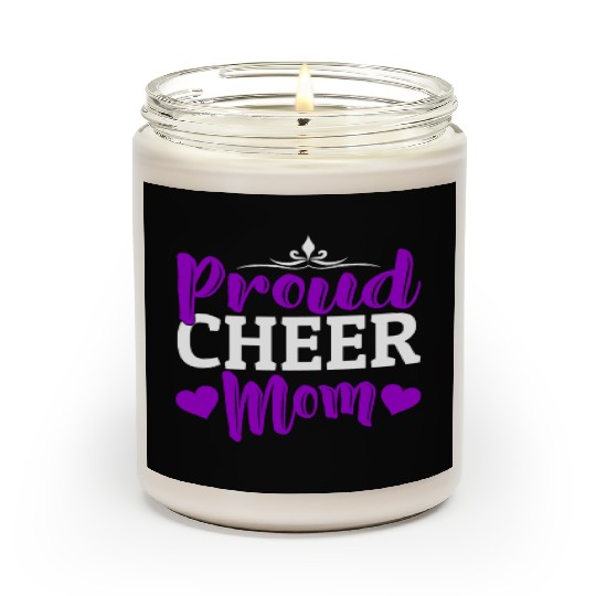 Proud Cheer Mom Cheerleading Mommy Mother's Day Scented Candles