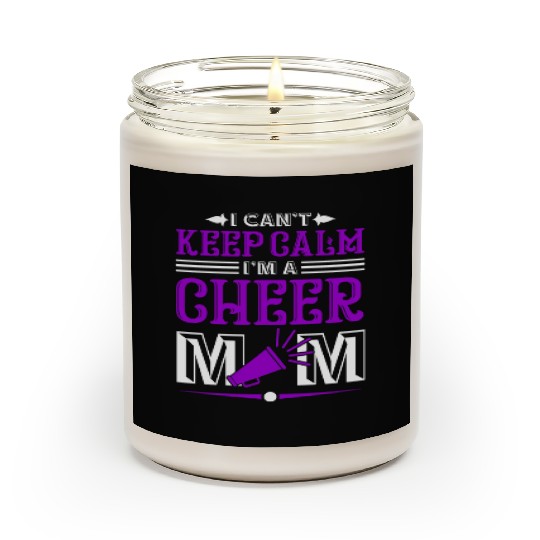 Keep Calm Cheer Mom Cheerleading Mother's Day Scented Candles