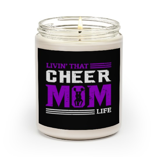 Living Cheer Mom Life Cheerleading Mother's Day Scented Candles