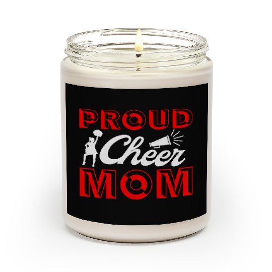 Proud Cheer Mom Cheerleading Mommy Mother's Day Scented Candles