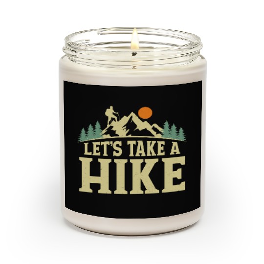 Let's Take A Hike Hiker Hiking Scented Candles