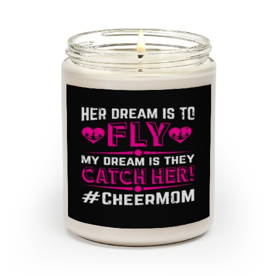 Dream Cheer Mom Cheerleading Mommy Mother's Day Scented Candles