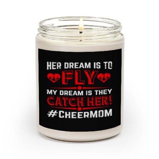 Dream Cheer Mom Cheerleading Mommy Mother's Day Scented Candles