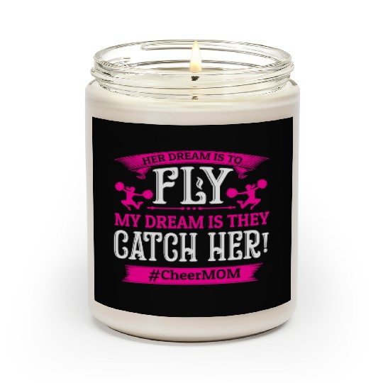 Dream Cheer Mom Cheerleading Mommy Mother's Day Scented Candles