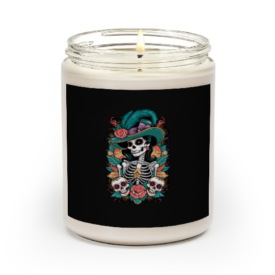 Skull Lady Scented Candles