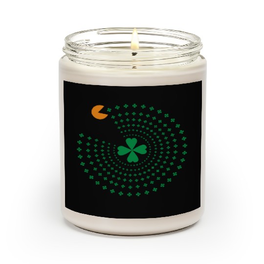 St Patrick Pacman Scented Candles