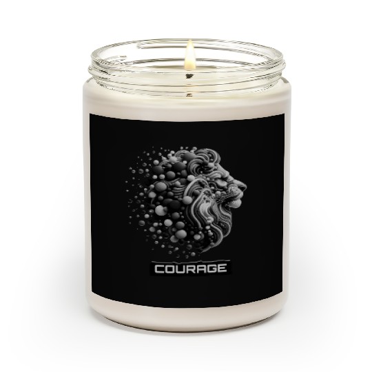 Courageous King: Lion Head Scented Candles