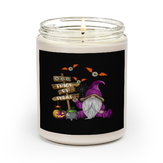Cute Halloween Gnome Spooky Trick Or Treat Scented Candles