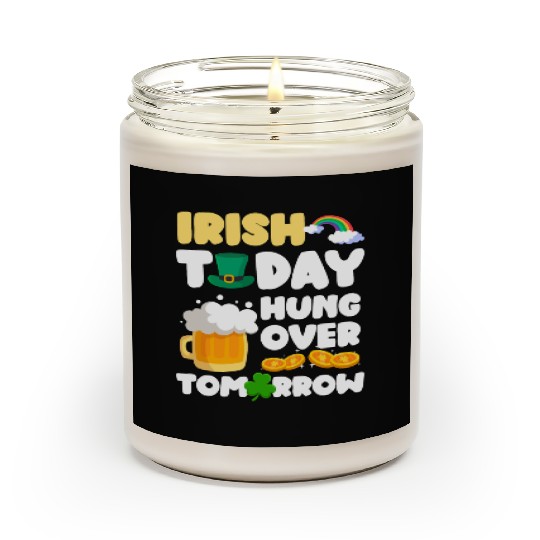 Ireland Shamrock Gold Flag Scented Candles