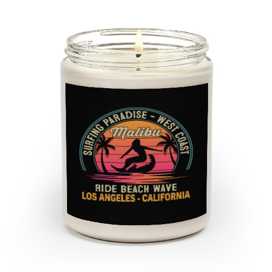 A NEST COAST NG PARADISE - SURFING Malibu RIDE BEA Scented Candles