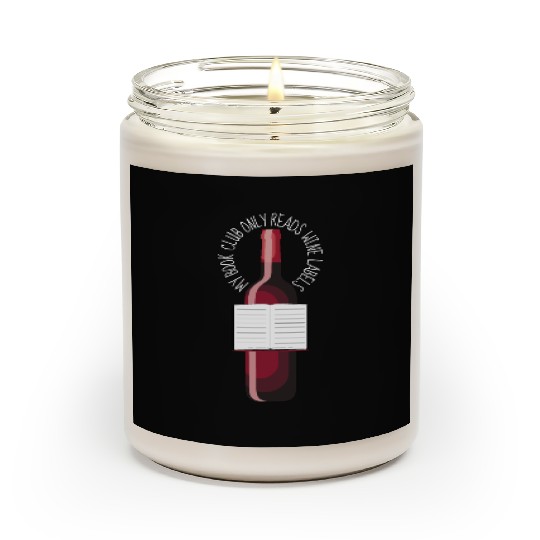 My Book Club Only Reads Wine Labels Scented Candles