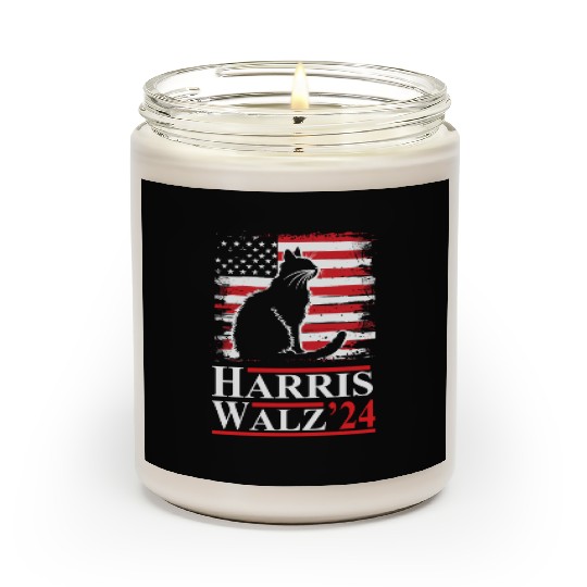 Harris Walz 2024 President Cat Ladies for Kamala Scented Candles