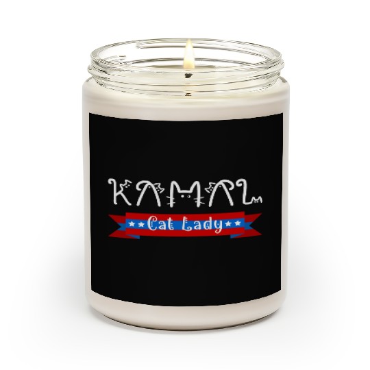 Cat Ladies for Kamala Funny Cat 2024 Harris Scented Candles