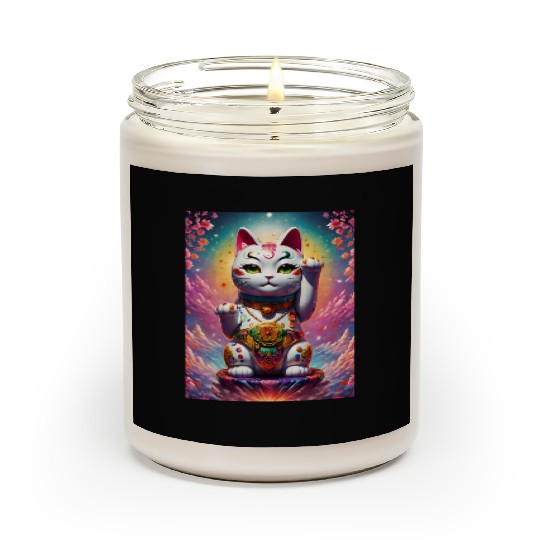 Maneki neko lucky cat Scented Candles