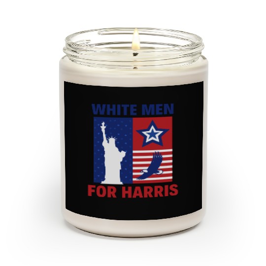 White Men Dudes for Harris Kamala 2024 Election Scented Candles